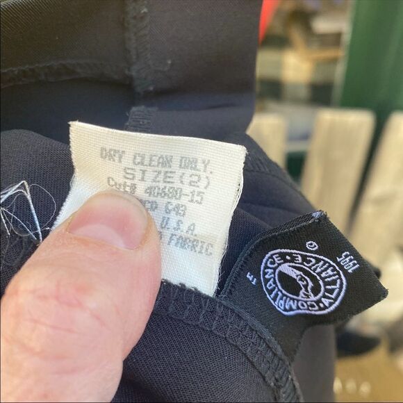 Laundry by Shelli Segal black vintage midi skirt size 2 - Picture 6 of 8